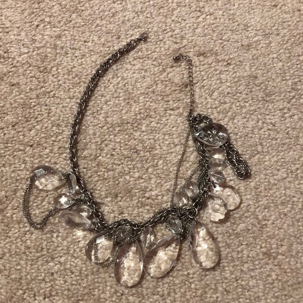 Fake crystal chain necklace